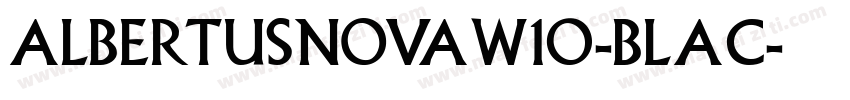 AlbertusNovaW10-Blac字体转换