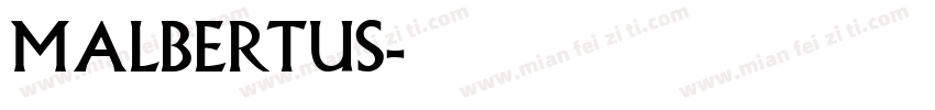 MAlbertus字体转换