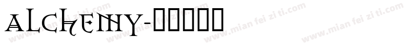 Alchemy字体转换