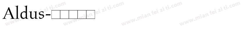 Aldus字体转换