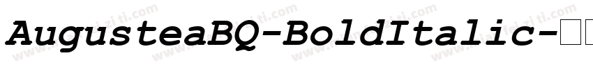 AugusteaBQ-BoldItalic字体转换