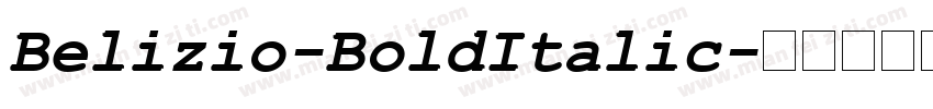 Belizio-BoldItalic字体转换