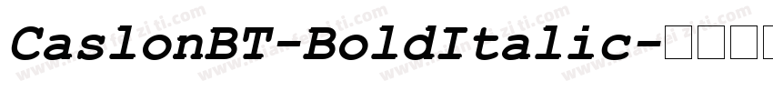 CaslonBT-BoldItalic字体转换