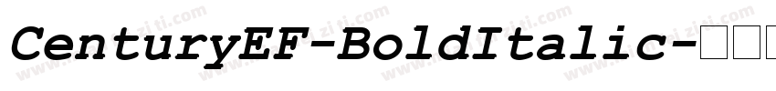 CenturyEF-BoldItalic字体转换