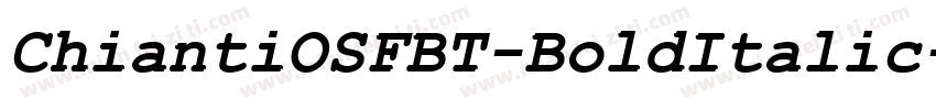 ChiantiOSFBT-BoldItalic字体转换