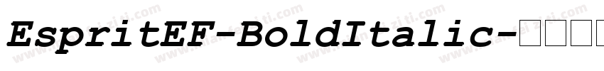 EspritEF-BoldItalic字体转换