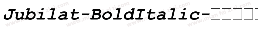 Jubilat-BoldItalic字体转换