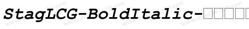 StagLCG-BoldItalic字体转换