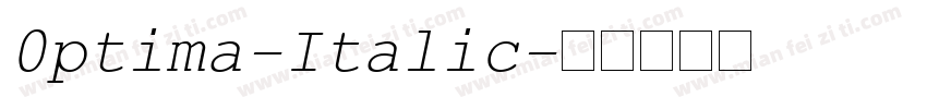 0ptima-Italic字体转换