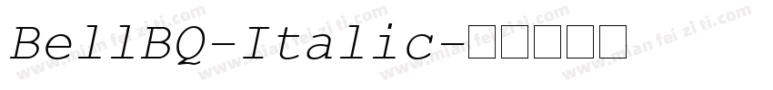 BellBQ-Italic字体转换