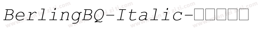 BerlingBQ-Italic字体转换