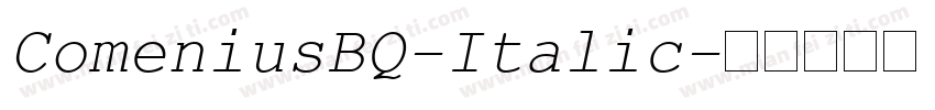 ComeniusBQ-Italic字体转换