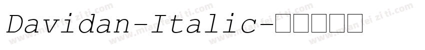 Davidan-Italic字体转换
