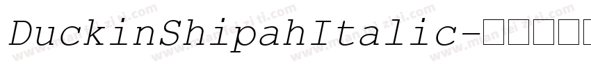 DuckinShipahItalic字体转换