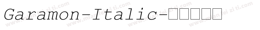 Garamon-Italic字体转换
