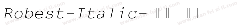 Robest-Italic字体转换