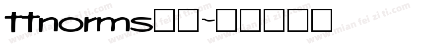 ttnorms字体字体转换