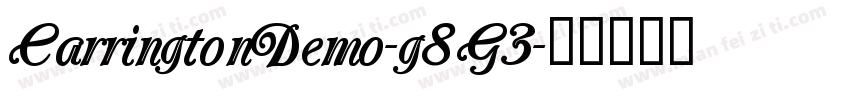 CarringtonDemo-g8G3字体转换