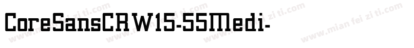 CoreSansCRW15-55Medi字体转换