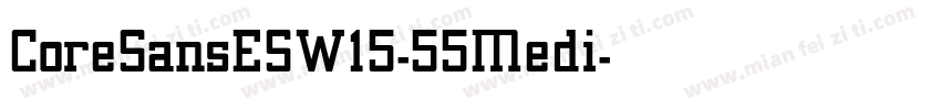 CoreSansESW15-55Medi字体转换