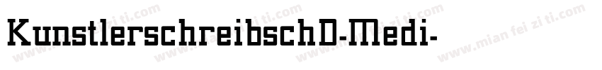 KunstlerschreibschD-Medi字体转换