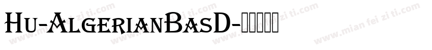Hu-AlgerianBasD字体转换
