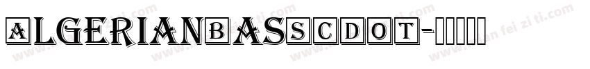 AlgerianBasSCDOT字体转换