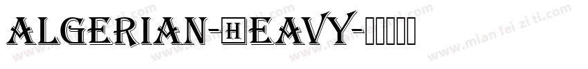 algerian-Heavy字体转换