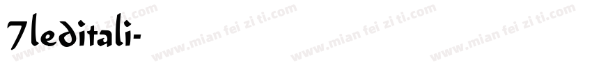 7leditali字体转换