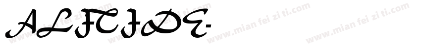 ALITIDE字体转换