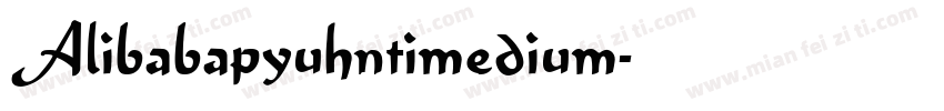 Alibabapyuhntimedium字体转换