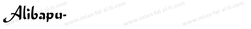 Alibapu字体转换