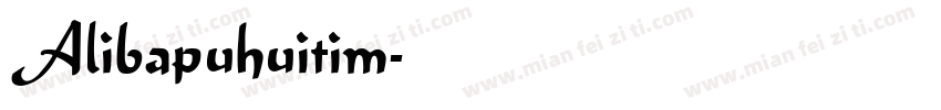 Alibapuhuitim字体转换