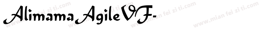 AlimamaAgileVF字体转换