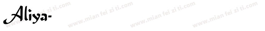 Aliya字体转换