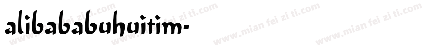 alibababuhuitim字体转换