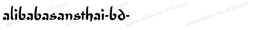 alibabasansthai-bd字体转换