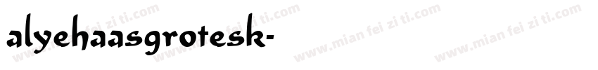 alyehaasgrotesk字体转换