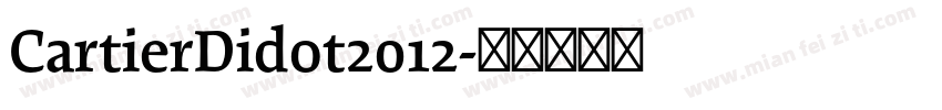 CartierDidot2012字体转换