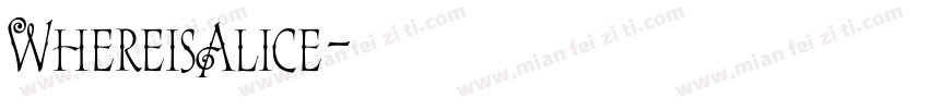 WhereisAlice字体转换