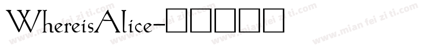 WhereisAlice字体转换
