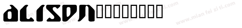 alison字库字体转换