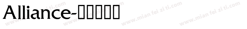 Alliance字体转换