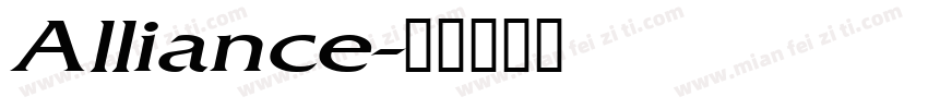 Alliance字体转换