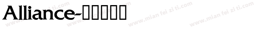 Alliance字体转换