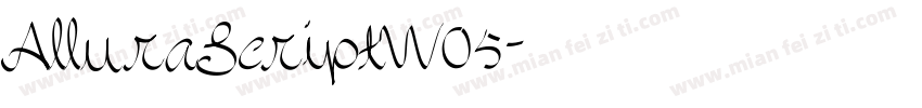 AlluraScriptW05字体转换