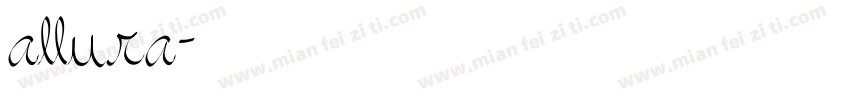 allura字体转换