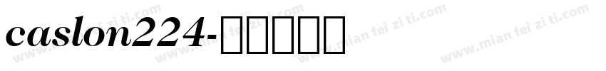 caslon224字体转换