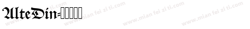 AlteDin字体转换