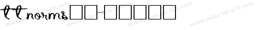 ttnorms字体字体转换